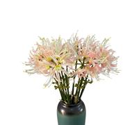 XIZHI 5 Stems Artificial Spider Lily Flowers 23.6 Inches Lycoris Bulbs Spider Lilies Artificial Flowers with Long Stem Real Touch for Photography Hotel Garden Decoration (Pink)