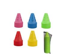 XIZHI 50 Pcs Multipurpose Training Cones with Storage Bag Plastic Roller Skating Cones Traffic Road Cones Set for Kid Adult Skating Roller Skating and Skate Practice Sport Training,3 Inch