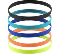 Xizhiwan 5-piece elastic anti slip children's sports headband, suitable for boys and girls, mini sports headband, suitable for women's fitness