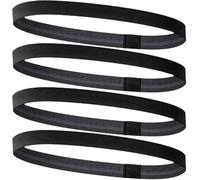 Xizhiwan Sports Headband -4-piece Non slip Elastic Headband, Suitable for Men, Women, and Children - Thin Non slip Rugby Headband