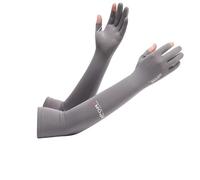 Xizhounianfeng Cotton Cooling Arm Sleeves for Men Women, Sun Protection UV Sleeves, Breathable Summer Ice Silk Arm Covers for Driving Cycling Running, 1 Pair（Grey）