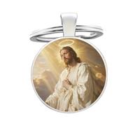 Xizhounianfeng Creative Alloy Keychain Cute 2D Cartoon image Keyring with Pendant - Durable and Stylish Accessory, Perfect for Gifts(4.0cm The Lord descends)