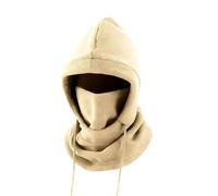 Xizhounianfeng Keep Warm & Cozy: 100g Lightweight Balaclava for Winter - Windproof Fleece Face Mask for Skiing, Cycling, and Outdoor Sports(Khaki)