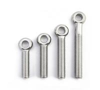 XIZONLIN 304 Stainless Steel Shoulder Swing Lifting Eye Bolts M8x100mm (3 pcs)