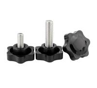 XIZONLIN Plastic Head 6-Point Star Knob Thumb Screws M5x16mm (10 pcs)