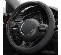 Xizopucy 14inch Steering Wheel Cover for Prius Civic,S,Tesla Model3Y(14-14.25inch)-Black Microfiber Leather Breathable, Anti Slip Car Accessories…
