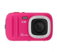 XJ04 Mini Kids Camera 2 5K HD Autofocus with 72MP Resolution and 16X Zoom for Young Explorers (Red)
