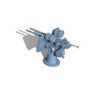 XJ144209B 1/144 Vessel Model Upgraded US Navy Oerlikon Air Defense Gun Double Shield