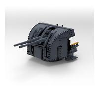 XJ350013A 1/350 Vessel Model Upgrade British Navy 102mm/45 QF HA MkXVI Dual Secondary Gun