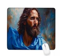 Xjaopfei Blue Mouse Pad 400x300x3mm Man Small Mouse Mat with Rubber Base Slogan Non-Slip Splash Resistant Surface Portable Desk Mat for Office, Home Gaming Desktop Decor, Men's Gifts J-313