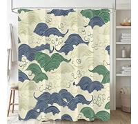 Xjaopfei Cream Shower Curtain, Waterproof Extra Long Curtains for Bathroom Decor, Luxury Weighted Shower Curtain Simple, for Bathroom Window Curtains, Quick Dry Wet Room, 150x200cm 60x79Inch J-725