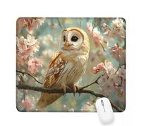 Xjaopfei Green Mouse Pad 300x250x3mm Cherry Blossoms Small Mouse Mat with Rubber Base Slogan Non-Slip Splash Resistant Surface Portable Desk Mat for Office, Home Gaming, Men's Gifts J-561