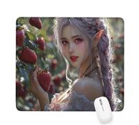 Xjaopfei Green Mouse Pad 420x350x3mm Beauty Small Mouse Mat with Rubber Base Slogan Non-Slip Splash Resistant Surface Portable Desk Mat for Office, Home Gaming Desktop Decor, Men Gifts J-973