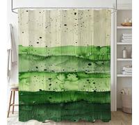 Xjaopfei Green Shower Curtain, Waterproof Extra Long Curtains for Bathroom Decor, Luxury Weighted Shower Curtain Simple, for Bathroom Window Curtains, Quick Dry Wet Room, 120x150cm 48x60Inch J-723