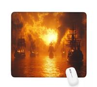 Xjaopfei Orange Mouse Pad 300x250x3mm Boat Small Mouse Mat with Rubber Base Slogan Non-Slip Splash Resistant Surface Portable Desk Mat for Office, Home Gaming Desktop Decor, Men Gifts J-887