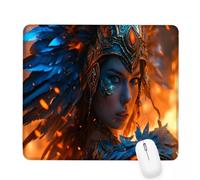 Xjaopfei Orange Mouse Pad 340x280x3mm Woman Small Mouse Mat with Rubber Base Slogan Non-Slip Splash Resistant Surface Portable Desk Mat for Office, Home Gaming Desktop Decor, Men Gifts J-59