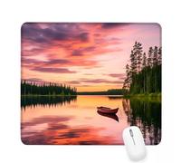 Xjaopfei Pink Mouse Pad 300x250x3mm Boat Small Mouse Mat with Rubber Base Slogan Non-Slip Splash Resistant Surface Portable Desk Mat for Office, Home Gaming Desktop Decor, Men's Gifts J-379