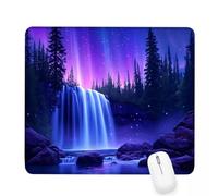 Xjaopfei Purple Mouse Pad 400x300x3mm Fall Small Mouse Mat with Rubber Base Slogan Non-Slip Splash Resistant Surface Portable Desk Mat for Office, Home Gaming Desktop Decor, Men Gifts J-159