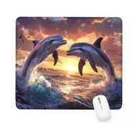 Xjaopfei Purple Mouse Pad 420x350x3mm Whale Small Mouse Mat with Rubber Base Slogan Non-Slip Splash Resistant Surface Portable Desk Mat for Office, Home Gaming Desktop Decor, Men Gifts J-917