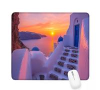 Xjaopfei White Mouse Pad 240x200x3mm Architecture Small Mouse Mat with Rubber Base Slogan Non-Slip Splash Resistant Surface Portable Desk Mat for Office, Work Home Gaming, Men's Gifts J-733