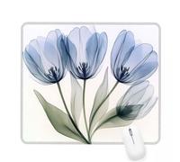 Xjaopfei White Mouse Pad 240x200x3mm Plant Small Mouse Mat with Rubber Base Slogan Non-Slip Splash Resistant Surface Portable Desk Mat for Office, Home Gaming Desktop Decor, Men Gifts J-879