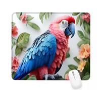Xjaopfei White Mouse Pad 360x300x3mm Bird Small Mouse Mat with Rubber Base Slogan Non-Slip Splash Resistant Surface Portable Desk Mat for Office, Home Gaming Desktop Decor, Men Gifts J-239