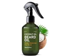 XJBD Coconut Oil Beard Spray for Men, 150ml Lightweight Beard Oil with Vanilla Orchid, Fast-Absorbing Leave-In Conditioner to Soften, Moisturize & Tame Facial Hair, All Beard Types