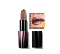 XJBD Metallic Shine Lipstick, Magnetic Luxe Lipstick with Vitamin E & Castor Oil, Long-Wearing, Hydrating Lip Color with Pearl & Gold Glitter, 5 Shimmer Shades (0.14 oz) (Brown)