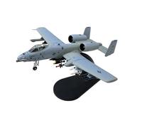 XJBTBA 1/100 Scale A-10 A10 FOR Thunderbolt II Warthog Hog Attack Plane Fighter Diecast Metal Aircraft Model Planetoy Set(A-10C Shark GD)