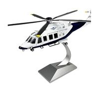 XJBTBA 1:32 For AW139 Helicopter Police Die-cast Model Airplane Kits Desktop Decoration