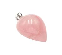 XJBTBA 1 Pcs Necklace Tiger Eye Natural Amethyst Agate Round Water Droplet Charms Pink Crystal Multiple Jewelry Making Fashion Trendy Accessories Creative Gift For Women And Men