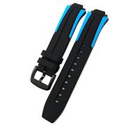 XJBTBA 18mm Rubber Silicone Waterproof Watch Band Strap for Tissot T111417 Wrist Bracelet Quartz Watch Men Women's Sports Accessories (Color : Black Black Black, Size : 18mm)