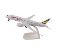 XJBTBA 20cm For Aviation Ethiopian Airlines Boeing B787 Alloy Die Cast Airplane Model Plane With Wheels Planetoy Set