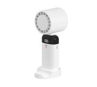 XJBTBA 3600mAh Mini Handheld Fan Portable Refrigeration Cooling Desk Folding Hanging Neck Air Cooler For Outdoor Powerful Cooling(White 3600Mah)