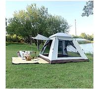 XJBTBA 4 Man Three Seconds to Open,Waterproof Tents Camping Waterproof Stable and Practical Quick Erect Tent for Family Camping,Hiking Party