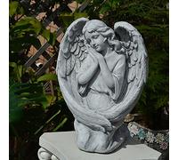 XJBTBA 40cm Guardian Angel Cherub Praying Statue Sculpture Yard Ornament Home Garden Decor