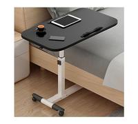 XJBTBA Adjustable Folding Table with Wheels, Portable Laptop Stand for Home Office, Bedside & Sofa - Versatile, Space-Saving Solution for Work & Relaxation