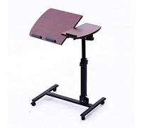 XJBTBA Adjustable Mobile Folding Table for Home & Office - Versatile Drafting Desk, Movable Laptop Stand, Painting Table (Color: Photo Color)