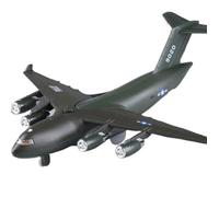 XJBTBA Alloy Diecsts for Boeing C17 Transport Plane Pull Back Light Sound Aircraft Single Model Gift Planetoy Set