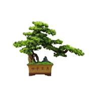 XJBTBA Artificial Bonsai Trees Artificial Pine Bonsai Tree Ornaments Living Room Fake Green Plants Office Decoration Faux Plant