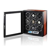 XJBTBA Automatic Winder Touch LCD Digital with Illumination Japanese Silent Motor 9 Watch Storage Display Box
