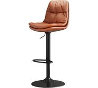 XJBTBA bar-stool Bar Chairs Velvet Stools, Comfy Counter Height for Home(Brown)