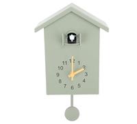 XJBTBA Birdhouse Clock with Bird Sounds, Pendulum Battery Powered, Bedroom, Wall Decoration Suitable for Kitchen, Living Room or Office