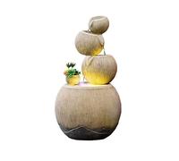 XJBTBA Cascading Rock Flowing Water Rockery Landscape Indoor and Ornaments Creative Fountain Home Decor Floor to Ceiling Circulation for a Calming in Outdoor