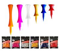 XJBTBA Castle Golf Tees Plastic Unbreakable Mixed Sizes or Same Heights Value 100 Count, Golf Practice Tee for Mats Stable Size 1 1/2, 1 3/4, 2, 2 1/4, 2 3/4
