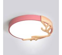 XJBTBA Ceiling lamp chandelier Chandelier, Antler Led Ceiling Light Individual Creative Ceiling Lighting Energy Saving Household round Flat Light Flush Mount Flat Light Adjustable Tri-Color