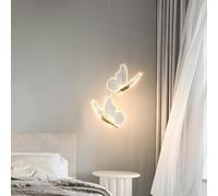 XJBTBA Ceiling lamp chandelier Chandelier, Ceiling Light LED Hanging Lamp Butterfly Pendant Lamp Acrylic Ceilling Pendant Light Butterfly Chandelier LED Lighting, Vintage Chandeliers(Gold 2