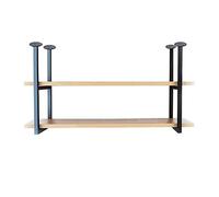 XJBTBA Ceiling-Mounted for Kitchen & Wine Storage Wall-Mounted Rack Holder Wooden or Metal 40cm/80cm Height Stylishfor Pots Bottles