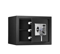 XJBTBA Digital Safe， Security Cash Small Steel SCombination Lock With Key Freestanding Or Wall Mounted For Office And Home， 35x25x25cm SCabinet