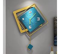 XJBTBA Elegant Decorative Wall Clock, Creative Wall Clock, Layered and Dispersed with a Three Dimensional Effect, for the Living Room Bedroom, Office, Kitchen, 60 x 80 cm, Black